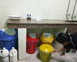 Color Labeled Bins segregation at ward