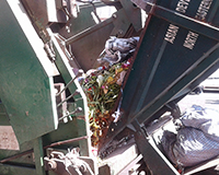 Staff of SMB collecting wastes from commercial areas of the city