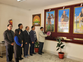 North-Eastern Hill University pay tribute to Tribal Hero Pa Togan Sangma